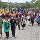 Митинг, посвященный 82-й годовщине со дня начала Великой Отечественной войны, в Парке Победы города Петропавловска-Камчатского